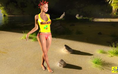 Congolese Barber shop Model of the day, Malu Solange