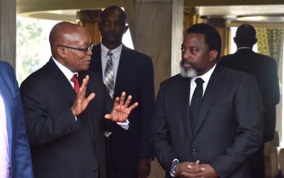 The Congolese President Joseph Kabila Meets with South African President